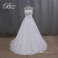 Gorgeous Elegant Decorative Handmade Flowers Wedding Dress